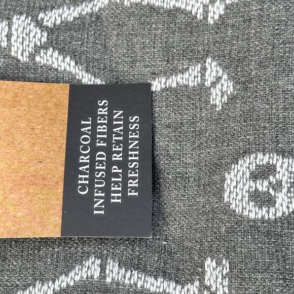 Cupcakes and Cashmere Grey Skeleton Kitchen Towel 2 Pack Halloween Towels New - Picture 8 of 10